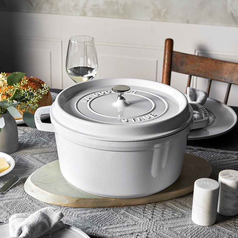 Staub Enamelled Cast Iron Round Dutch Oven | Williams Sonoma Australia